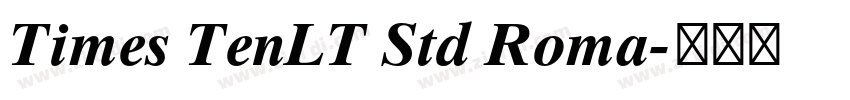 Times TenLT Std Roma字体转换